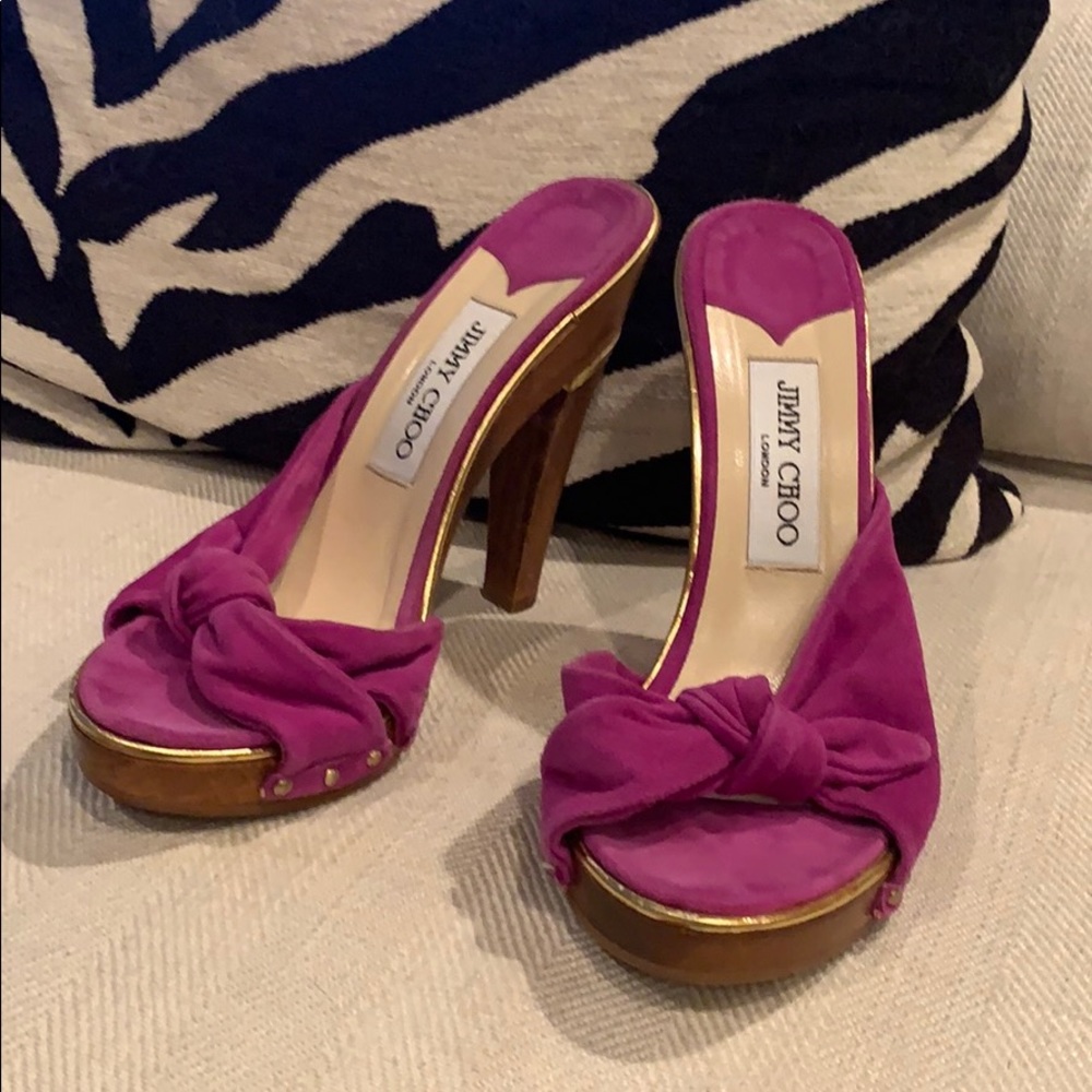 Jimmy Choo Vintage London slip on sandals like new